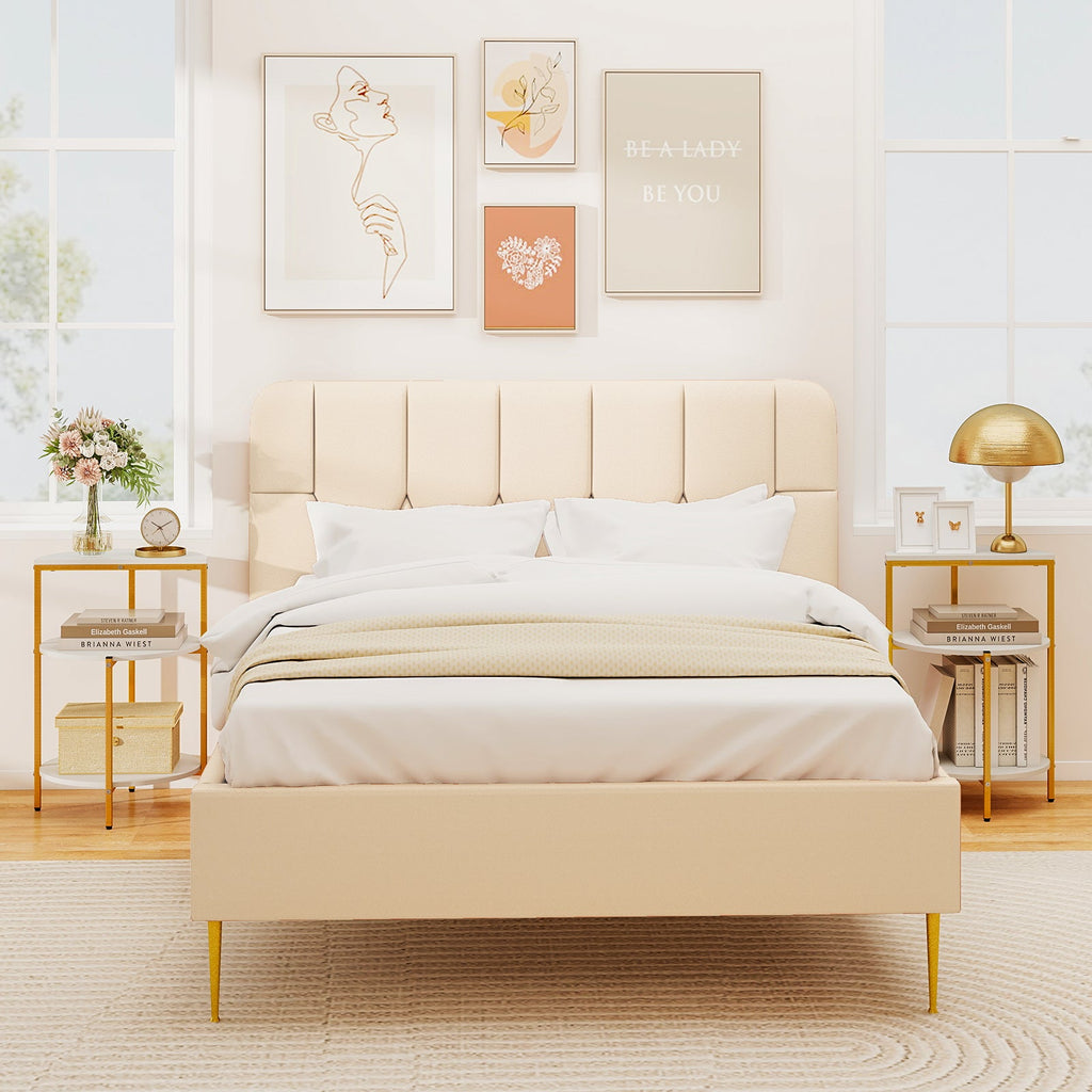 3-Tier Round End Table for Small Space and Bedroom Room