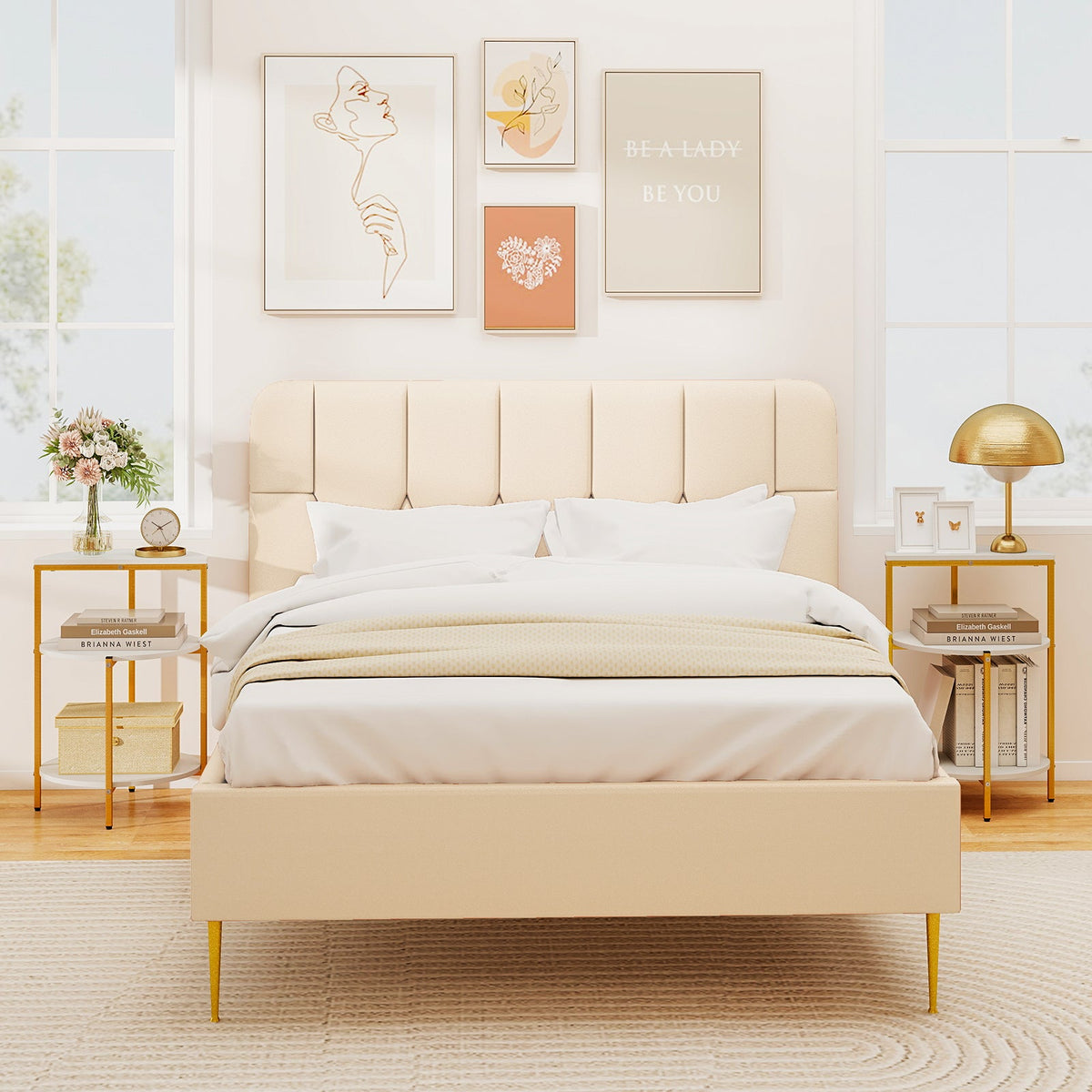 3-Tier Round End Table for Small Space and Bedroom Room