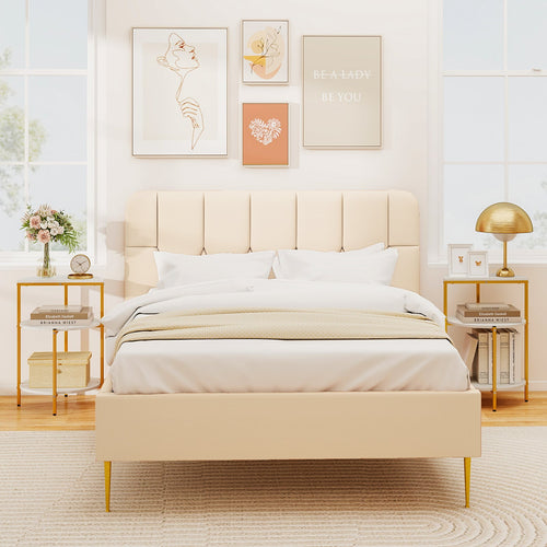 3-Tier Round End Table for Small Space and Bedroom Room