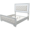 3 Piece Bedroom Set, Bed With LED Lights And 2 Nightstands