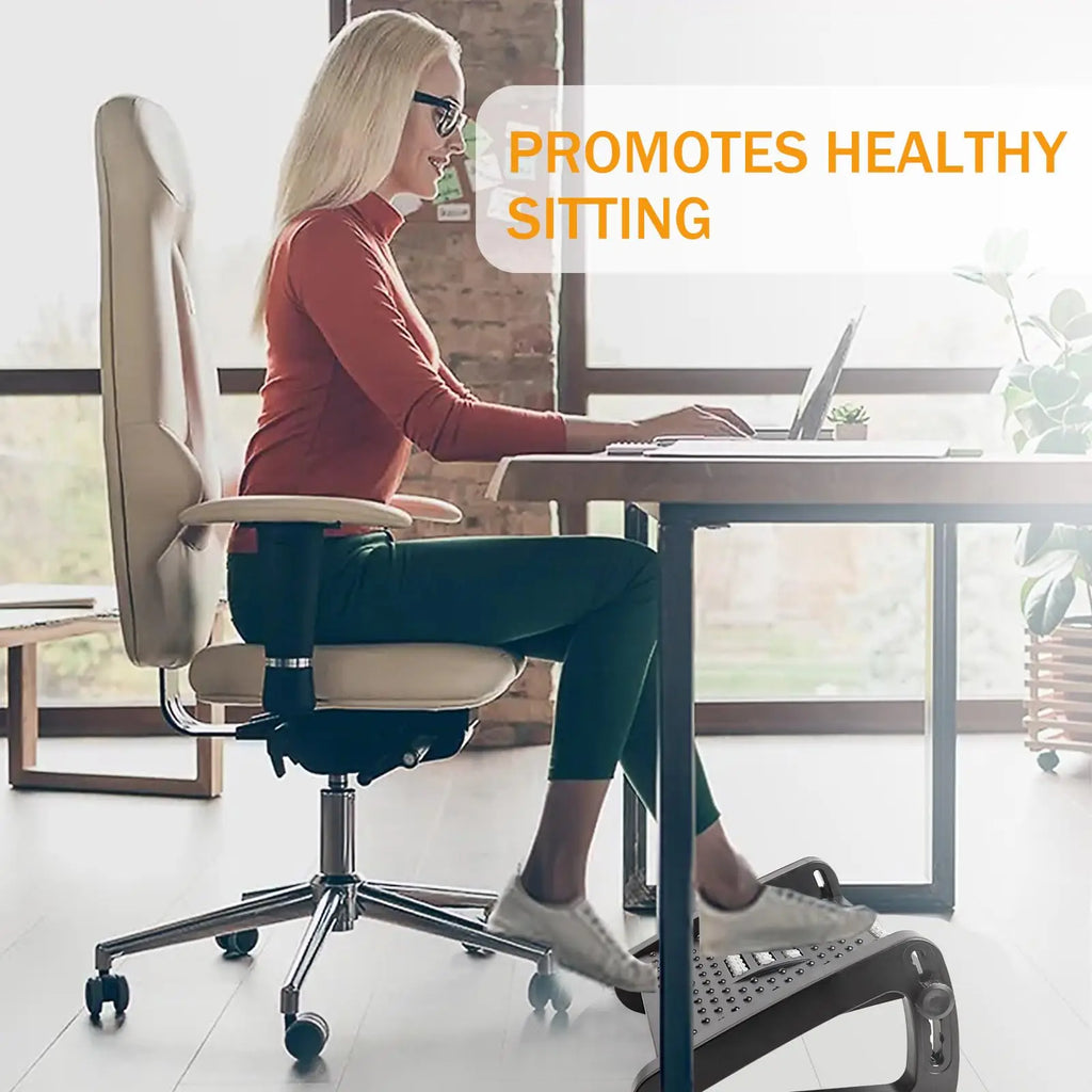 Under Desk Footrest Ergonomic Foot Stool with Massage.