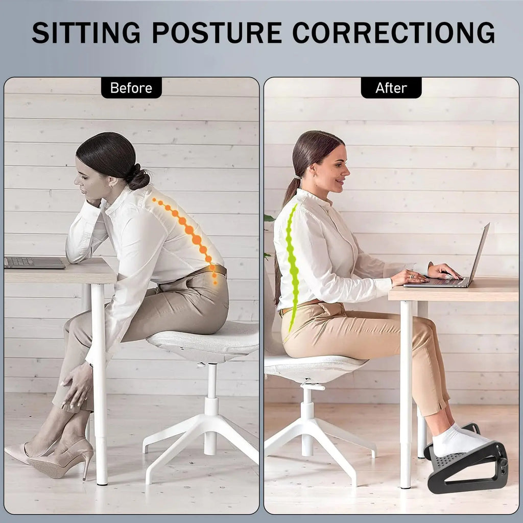 Under Desk Footrest Ergonomic Foot Stool with Massage.