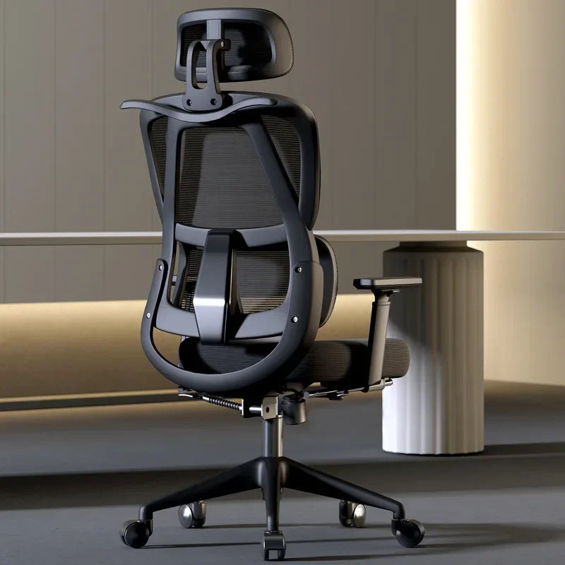 Computer Desk Chair Breathable Mesh Back Lumbar Support Adjustable Height Armrest Swivel Rolling Caster.