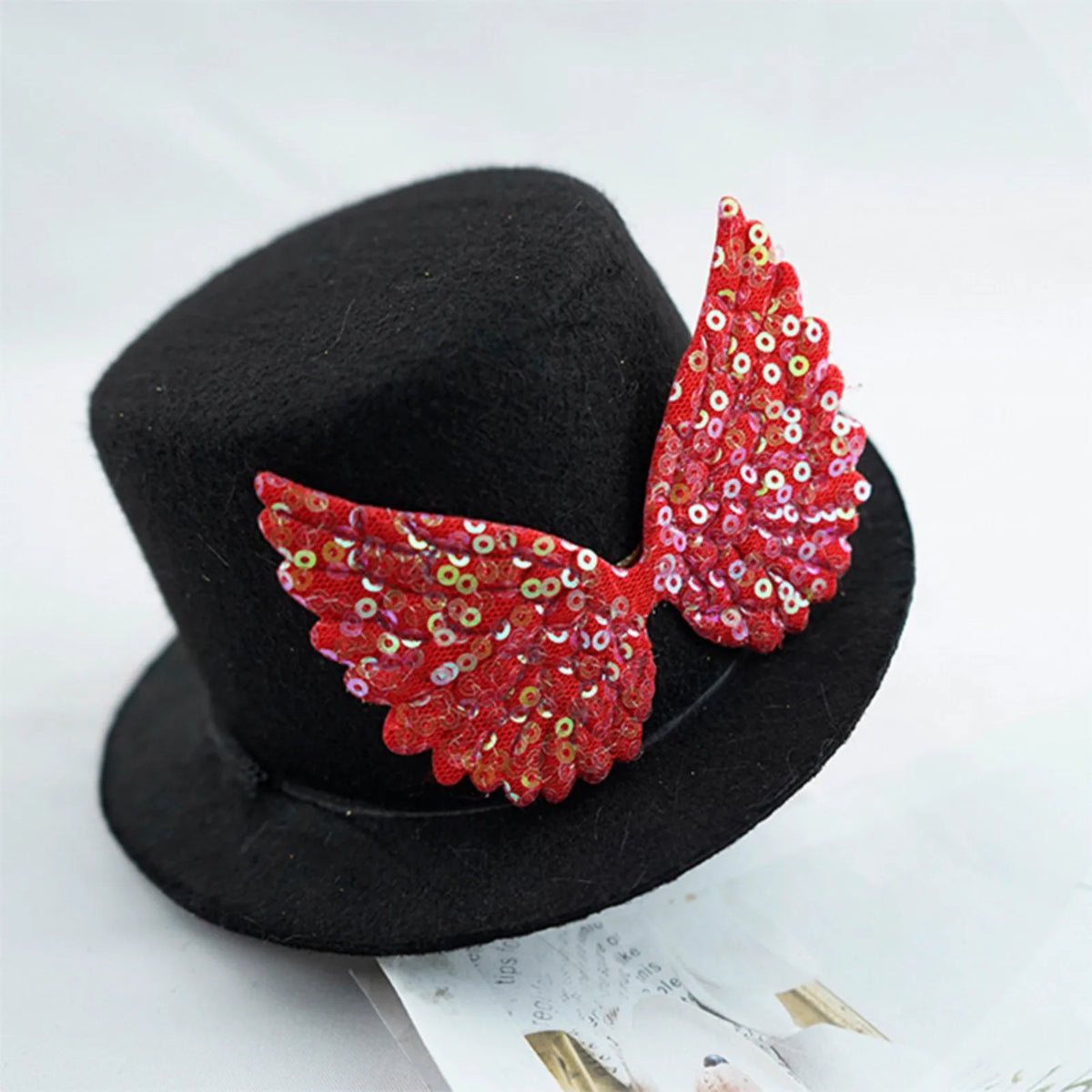 Pet Top Hat Gentleman Costume Accessory Adjustable Black Formal Party Cosplay Headwear for Dogs Cats and Small Animals