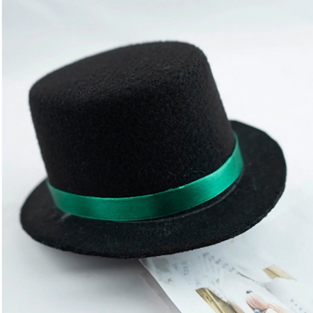 Pet Top Hat Gentleman Costume Accessory Adjustable Black Formal Party Cosplay Headwear for Dogs Cats and Small Animals