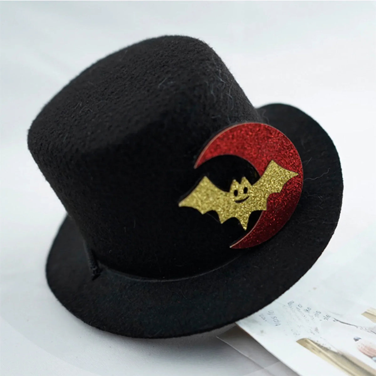 Pet Top Hat Gentleman Costume Accessory Adjustable Black Formal Party Cosplay Headwear for Dogs Cats and Small Animals