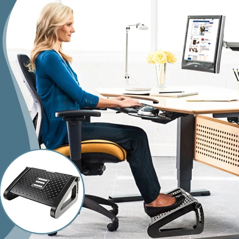 Under Desk Footrest Ergonomic Foot Stool with Massage.