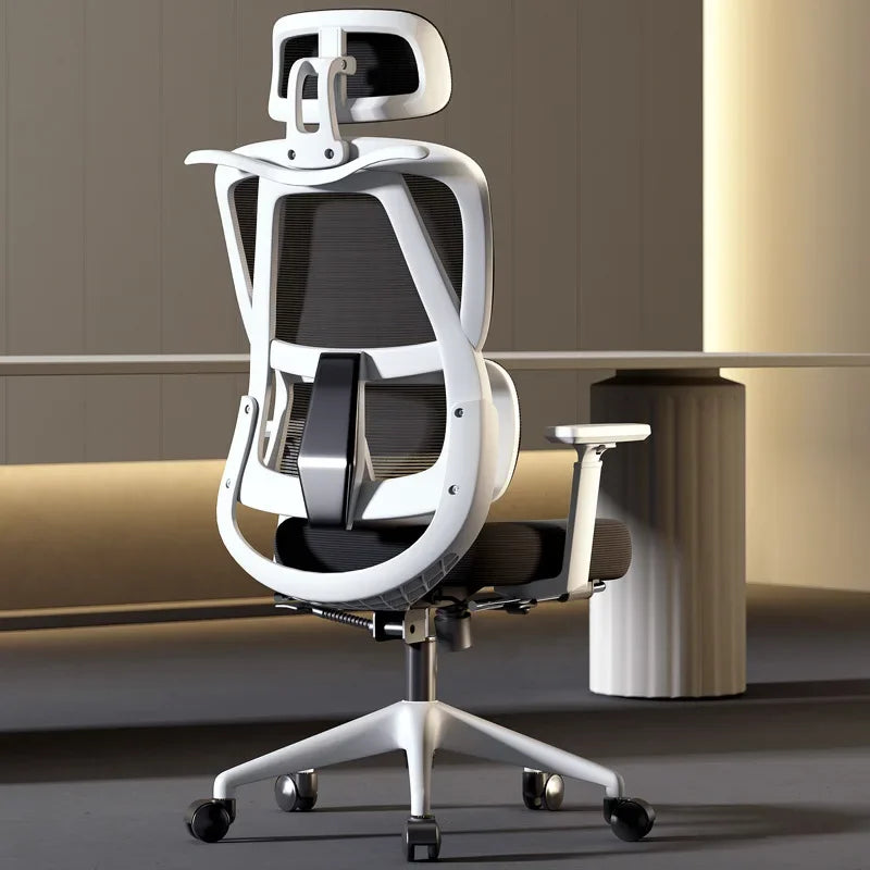 Computer Desk Chair Breathable Mesh Back Lumbar Support Adjustable Height Armrest Swivel Rolling Caster.