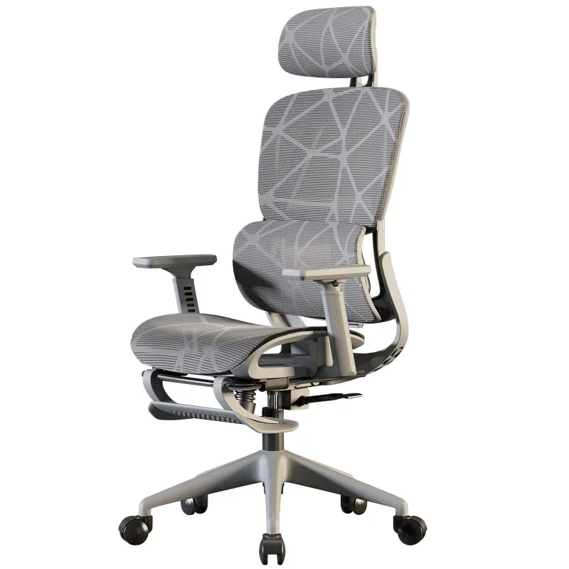 Computer Desk Chair Breathable Mesh Back Lumbar Support Adjustable Height Armrest Swivel Rolling Caster.