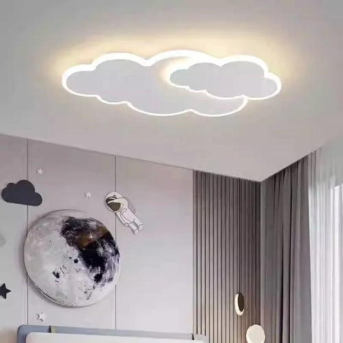 AuroraRealm Children's Bedroom LED Ceiling Lamp Creative White Cloud Boy Girl Study Fixture Lustre Home Decor Living Room Lights