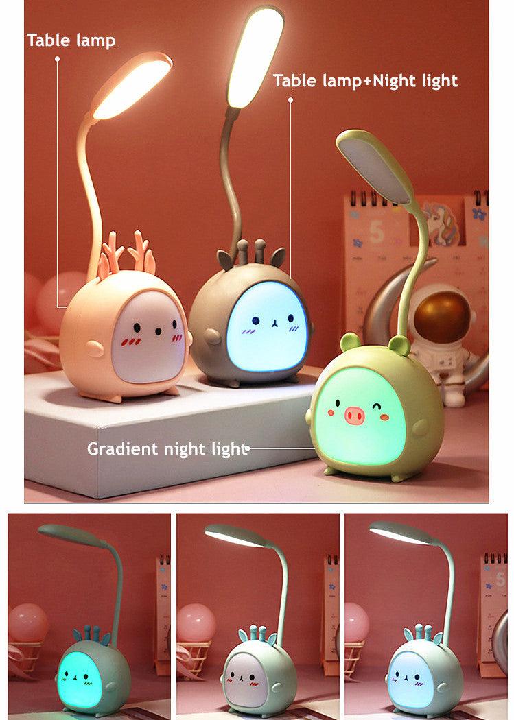 LED Desk lamp, Eye Protection, Energy-saving USB charging light for kids room.