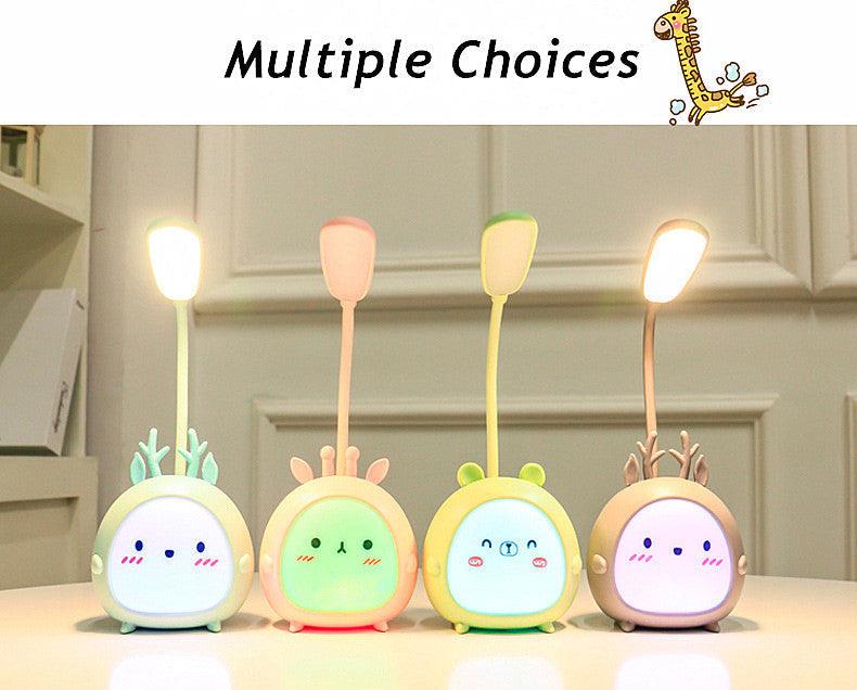 LED Desk lamp, Eye Protection, Energy-saving USB charging light for kids room.