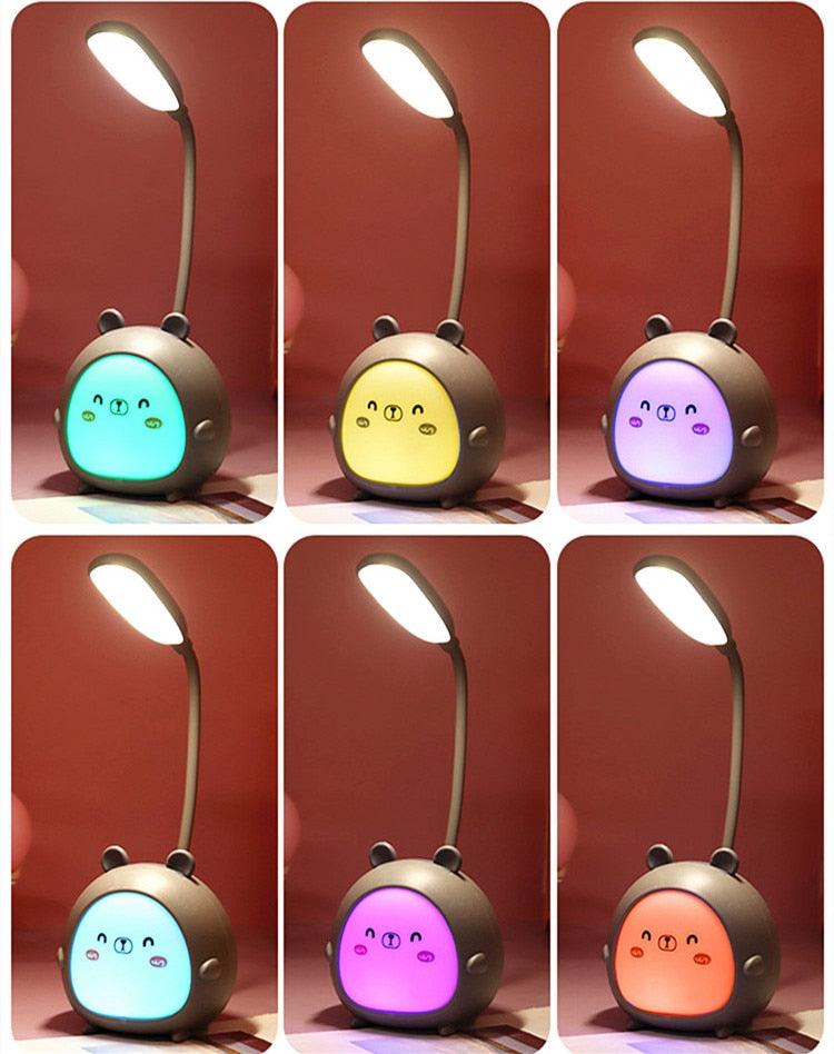 LED Desk lamp, Eye Protection, Energy-saving USB charging light for kids room.