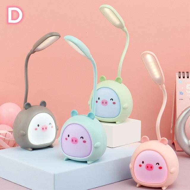 LED Desk lamp, Eye Protection, Energy-saving USB charging light for kids room.