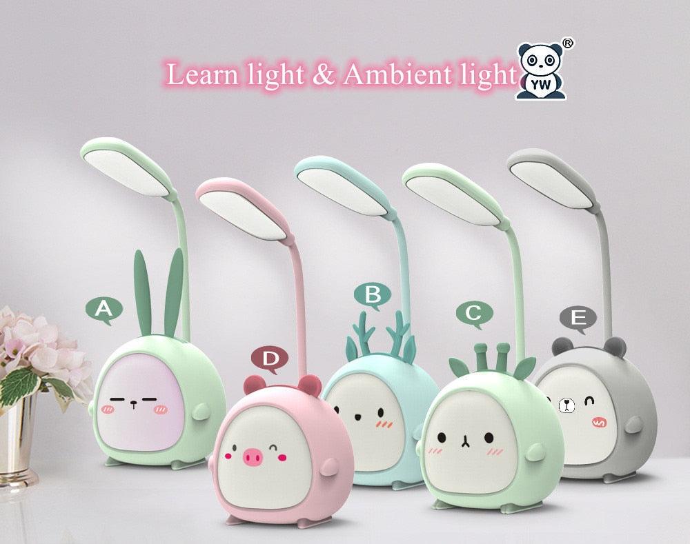 LED Desk lamp, Eye Protection, Energy-saving USB charging light for kids room.