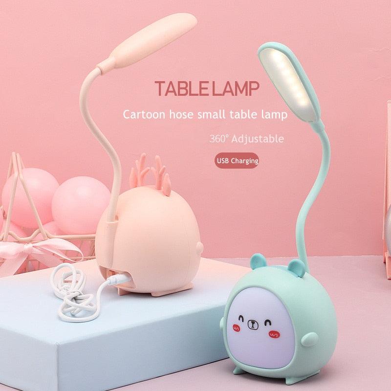 LED Desk lamp, Eye Protection, Energy-saving USB charging light for kids room.