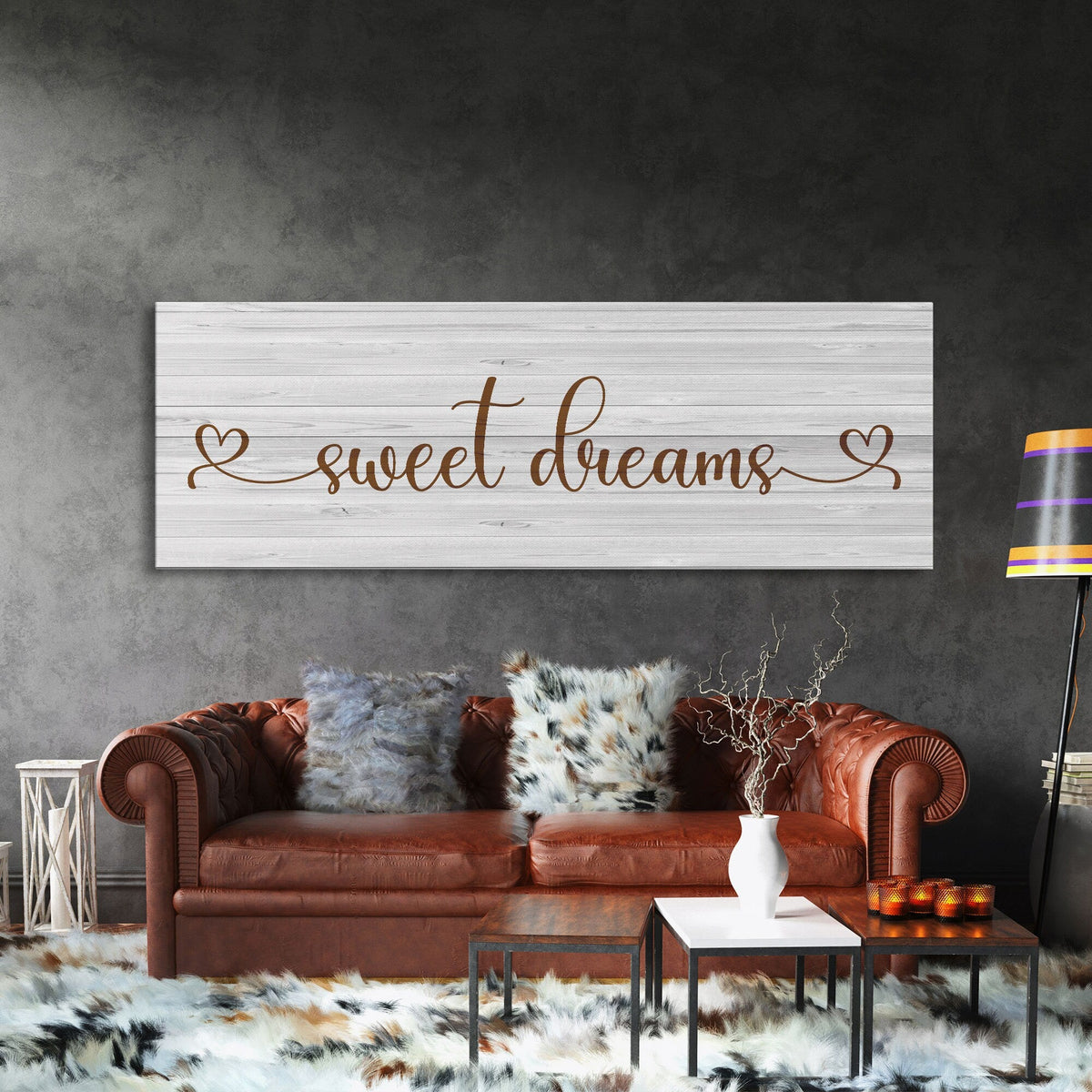 Sweet Dreams Sign, Large Bedroom Wall Decor over the Bed, Farmhouse Decor, Wall Art Decor, Canvas Print, Bedroom Wall Decor, guest room