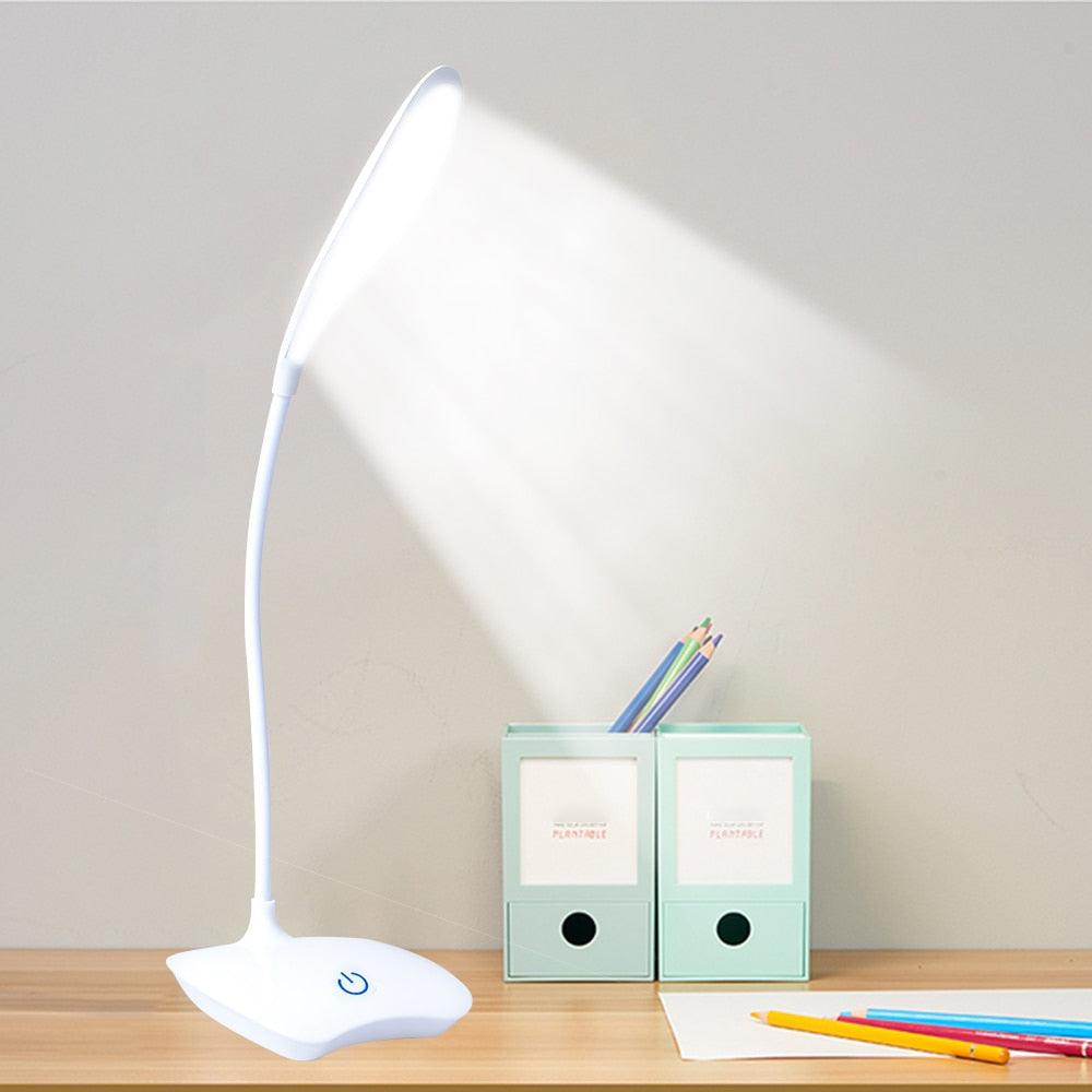 Office Desk LED Table Lamp USB Rechargeable Battery Bright Lamp.