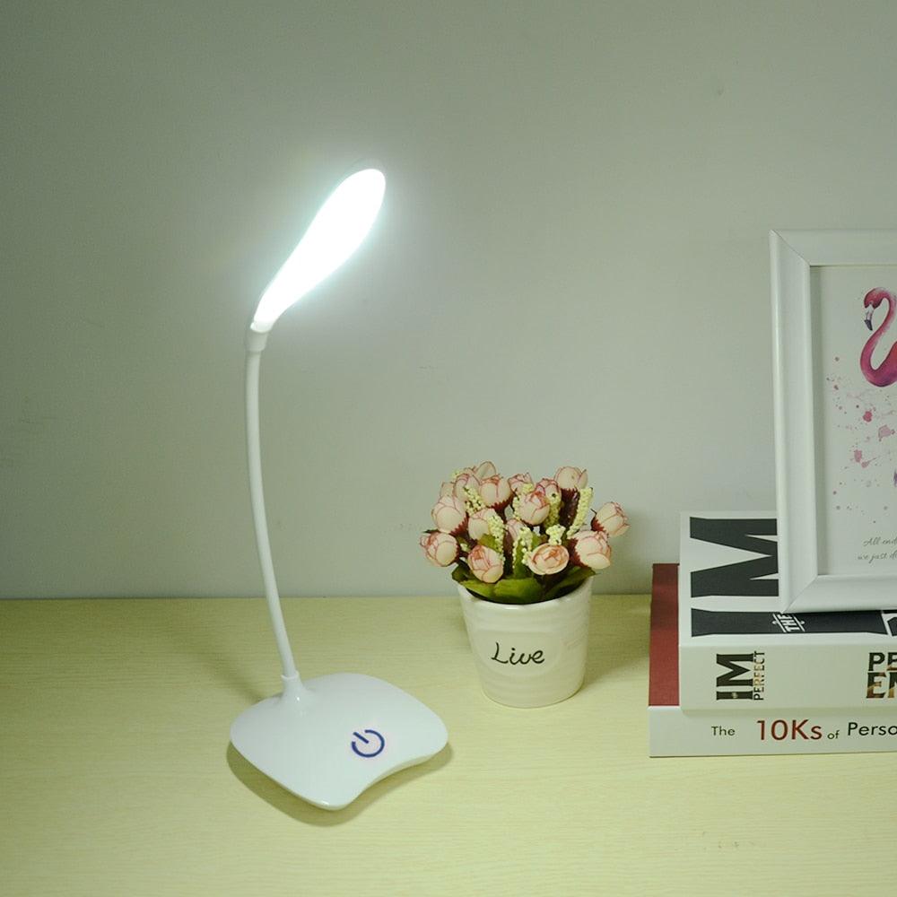 Office Desk LED Table Lamp USB Rechargeable Battery Bright Lamp.