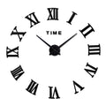Wall Clock Promotion New Home Decor Large Roman Mirror 3D Wall Clock Mirror Surface Decorative Clock Large Wall Sticker Clock for Living Room Bedroom Office Home Decorations Fashion  Modern Quartz Clocks Living Room  Sticker Watch